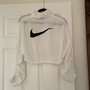 Nike Crop Drawstring Windbreaker Jacket